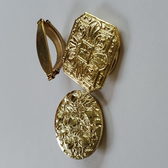 Set of 3 Vintage Goldtone Scarf Clips - Picture 2 of 8
